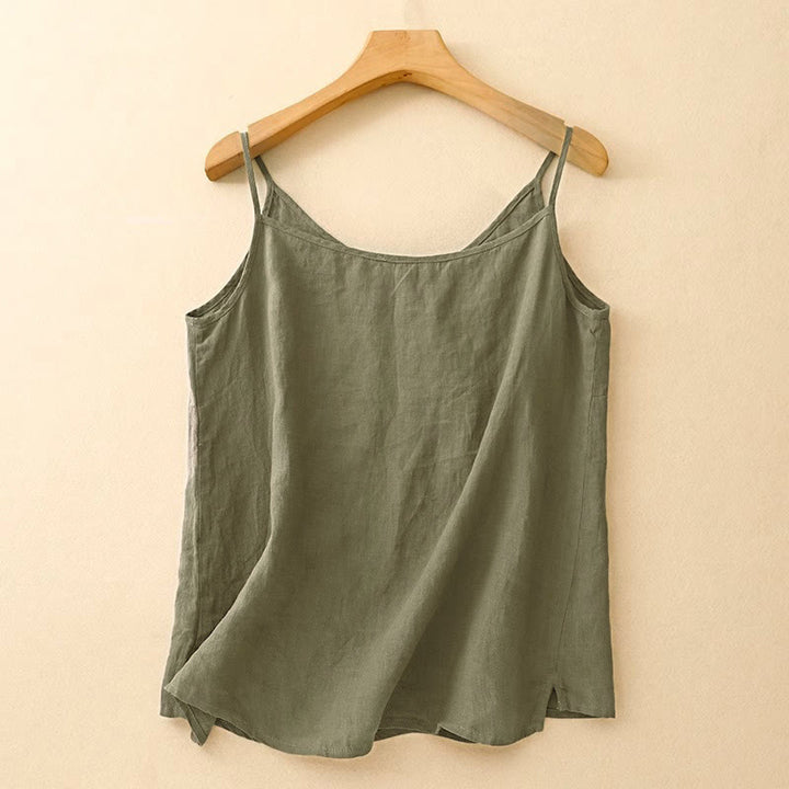 Buddha Stones Mouwloos damesvest met etnische borduursels en asymmetrisch design - image 1