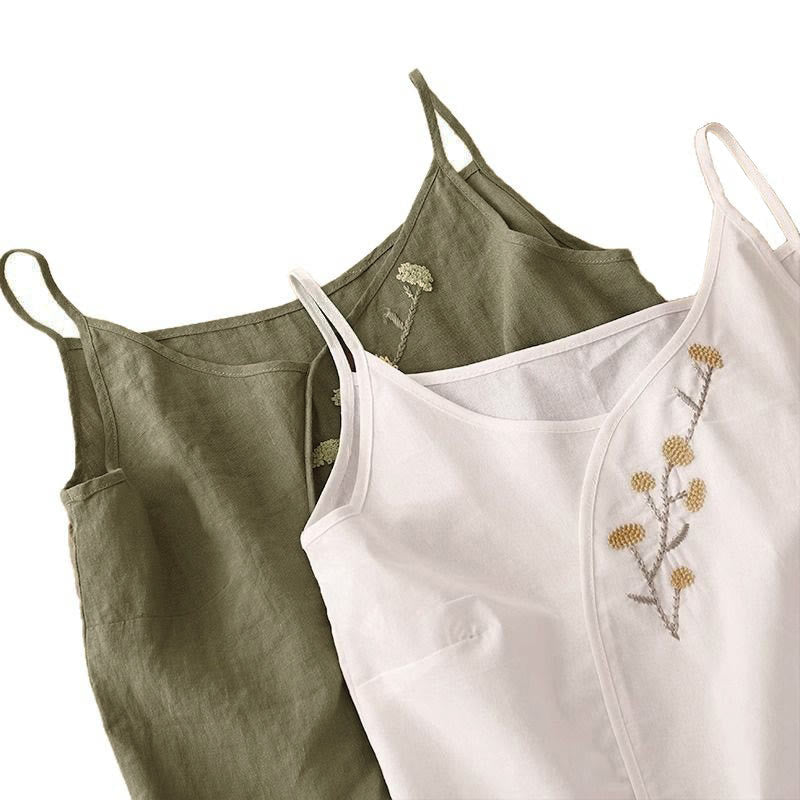 Buddha Stones Mouwloos damesvest met etnische borduursels en asymmetrisch design - image 12