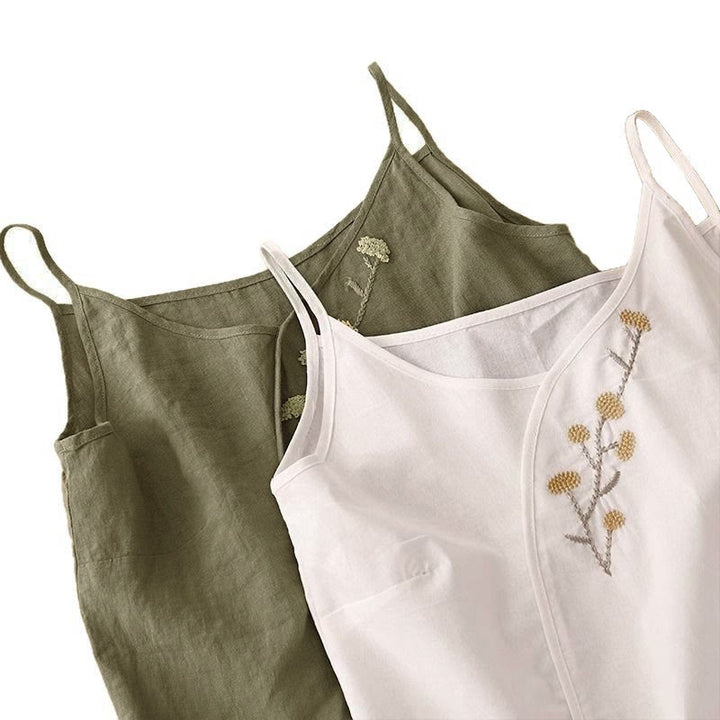 Buddha Stones Mouwloos damesvest met etnische borduursels en asymmetrisch design - image 12