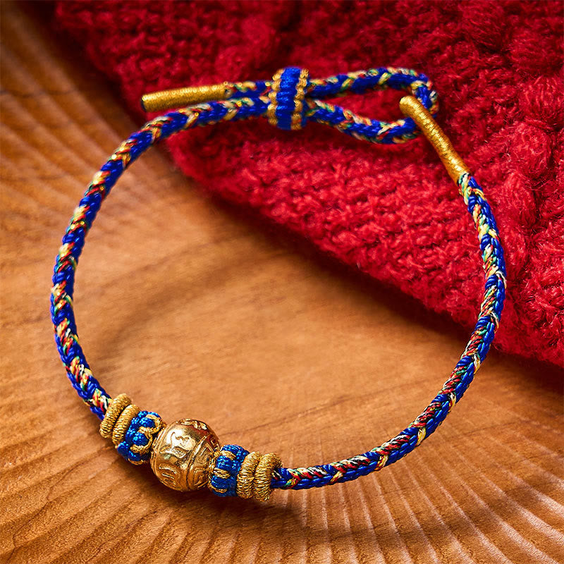 Buddha Stones Handgeweven Om Mani Padme Hum Armband - image 2
