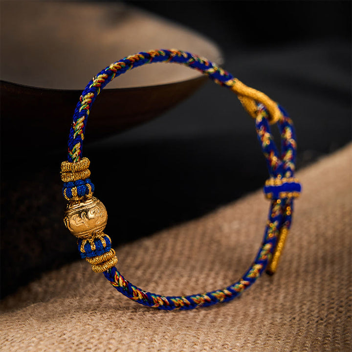 Buddha Stones Handgeweven Om Mani Padme Hum Armband - image 3