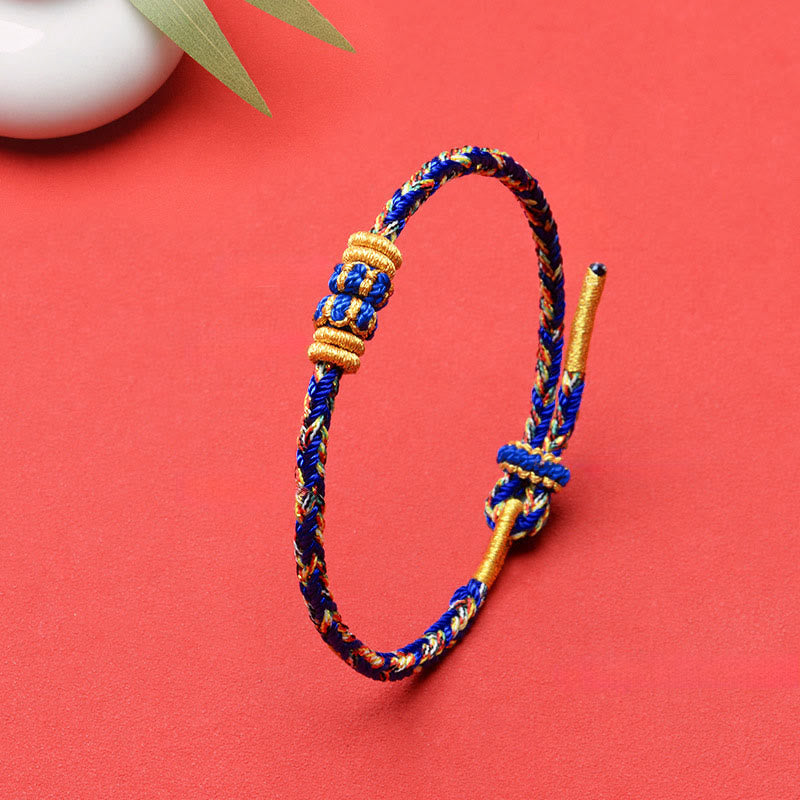 Buddha Stones Handgeweven Armband met koi-vismotief voor geluk - image 26