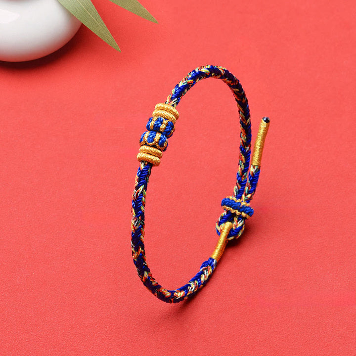 Buddha Stones Handgeweven Armband met koi-vismotief voor geluk - image 26