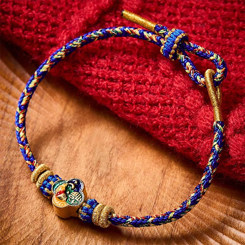 Buddha Stones Handgeweven touwarmband met koi-vismotief en Fu- Armband. - Blauw (Polsomtrek: 5,51-7,48 inch / 14-19 cm) - image 16