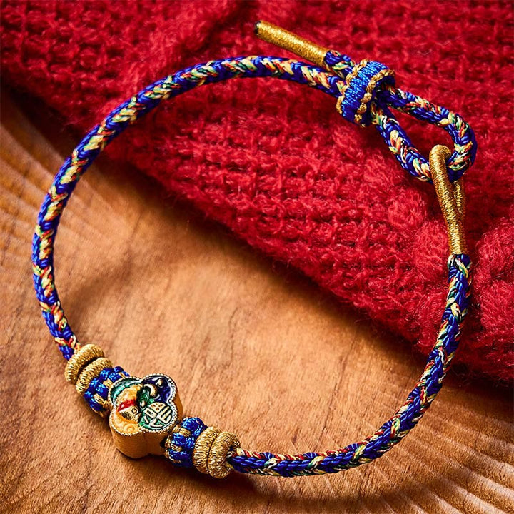 Buddha Stones Handgeweven touwarmband met koi-vismotief en Fu- Armband. - Blauw (Polsomtrek: 5,51-7,48 inch / 14-19 cm) - image 16