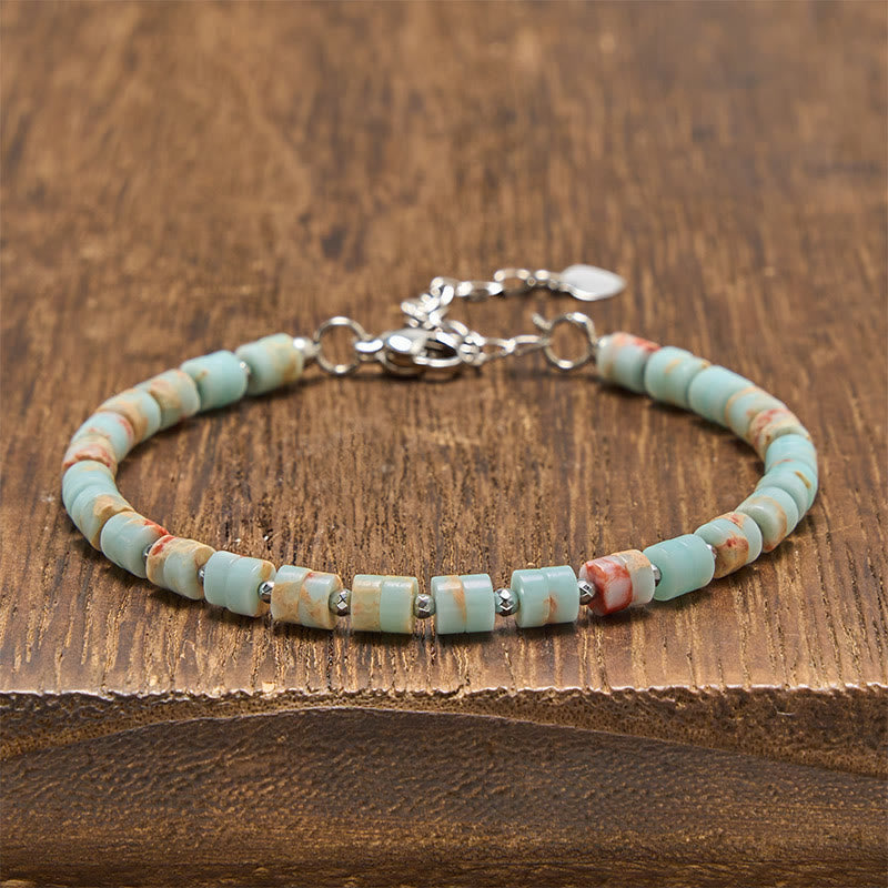 Buddha Stones Amethist, tijgeroog, rozenkwarts, blauwe jaspis, zwarte obsidiaan, platte Armband - Shoushan-steen (Polsomtrek: 16-18 cm) - image 30