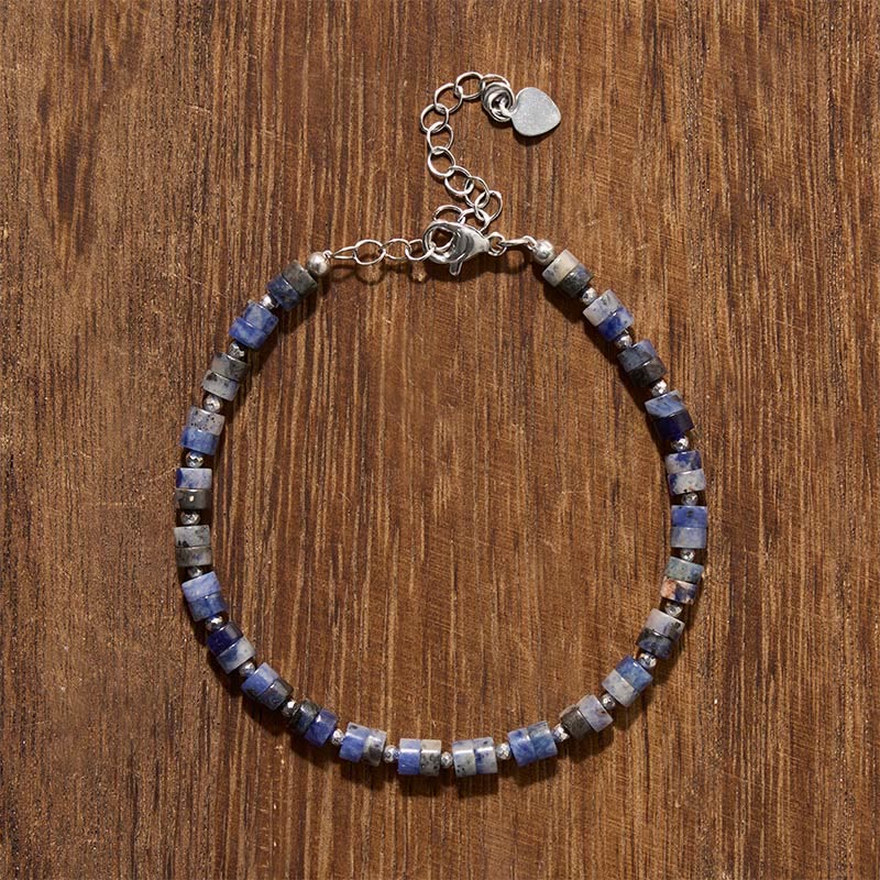 Buddha Stones Amethist, tijgeroog, rozenkwarts, blauwe jaspis, zwarte obsidiaan, platte Armband - image 16