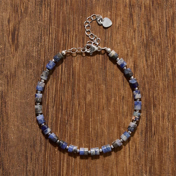 Buddha Stones Amethist, tijgeroog, rozenkwarts, blauwe jaspis, zwarte obsidiaan, platte Armband - image 16
