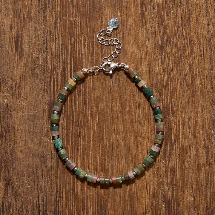 Buddha Stones Amethist, tijgeroog, rozenkwarts, blauwe jaspis, zwarte obsidiaan, platte Armband - image 41