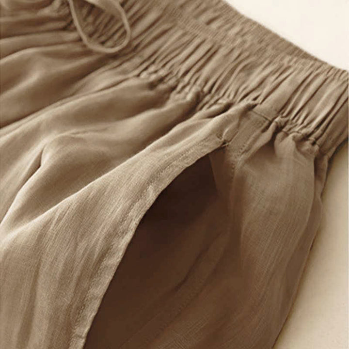 Buddha Stones Casual, losse, Cropped damesbroek met Zakken , Lengte 7-8 (ca. 197-2020). - image 2