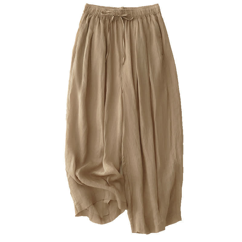 Buddha Stones Casual, losse, Cropped damesbroek met Zakken , Lengte 7-8 (ca. 197-2020). - image 5