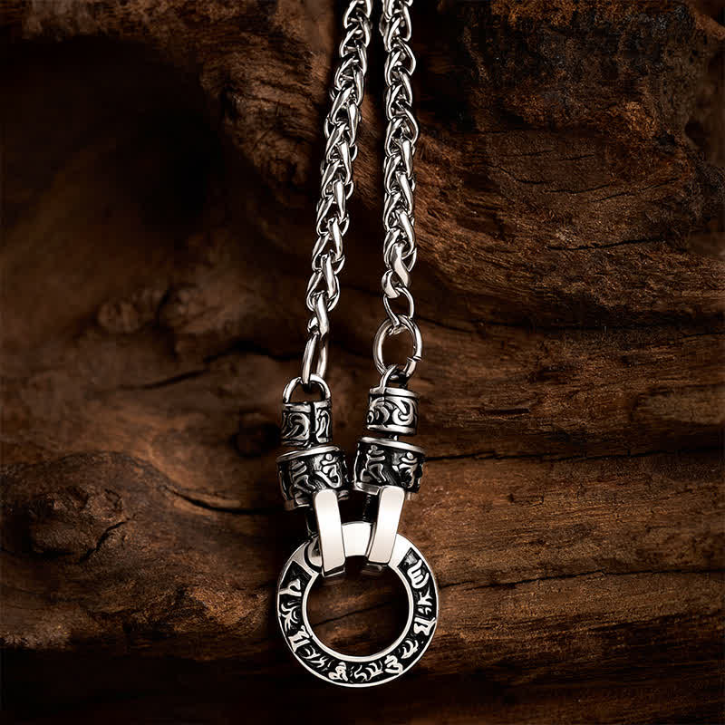 Buddha Stones Koperen Om Mani Padme Hum Ketting - Om Mani Padme Hum(Liefde ♥ Wijsheid) - image 0