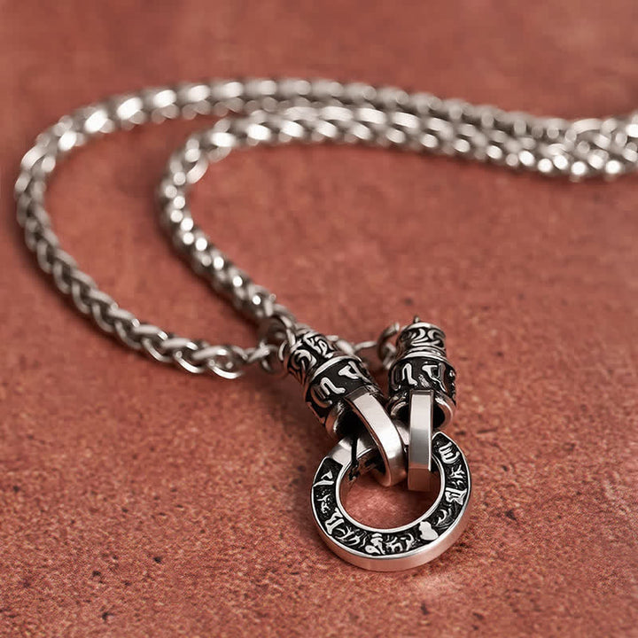 Buddha Stones Koperen Om Mani Padme Hum Ketting - image 3