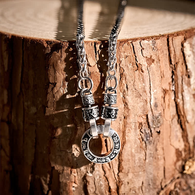Buddha Stones Koperen Om Mani Padme Hum Ketting - image 2