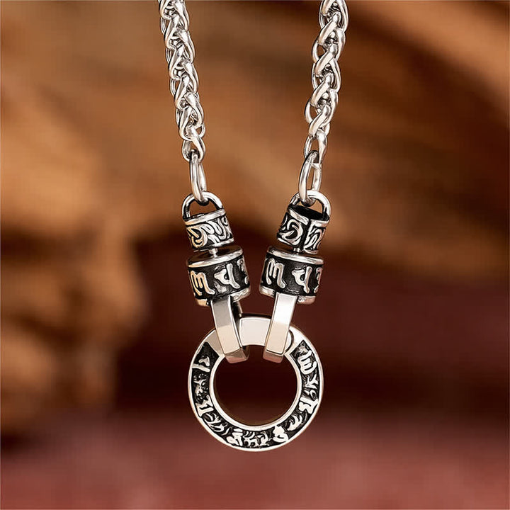 Buddha Stones Koperen Om Mani Padme Hum Ketting - image 1