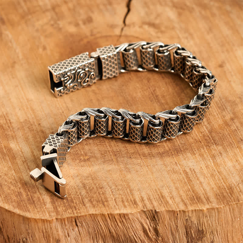 Buddha Stones Koperen drakenarmband met schakels, Armband van rijkdom. - image 3