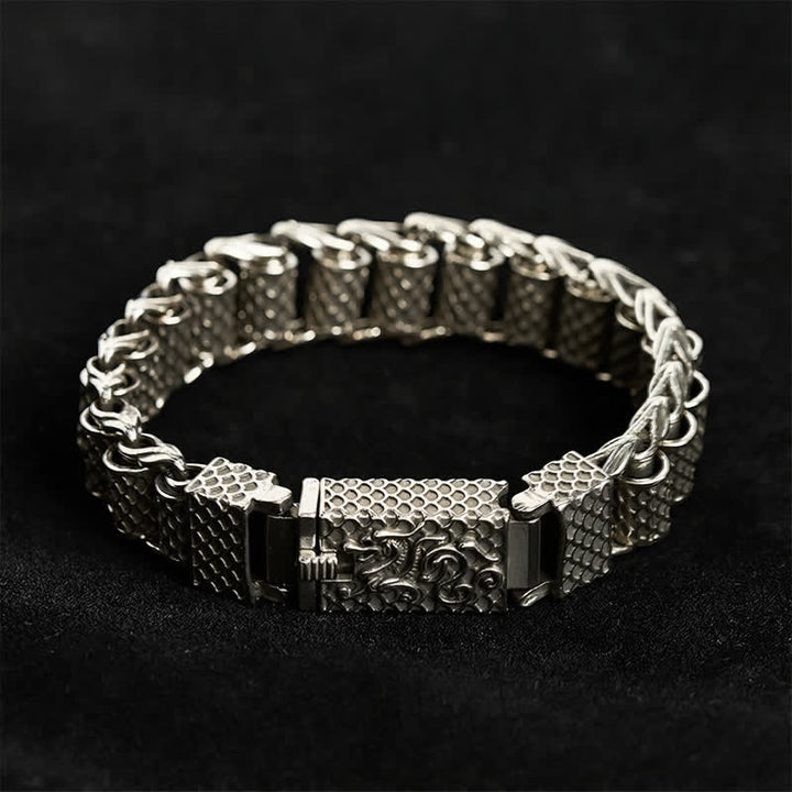 Buddha Stones Koperen drakenarmband met schakels, Armband van rijkdom. - image 4
