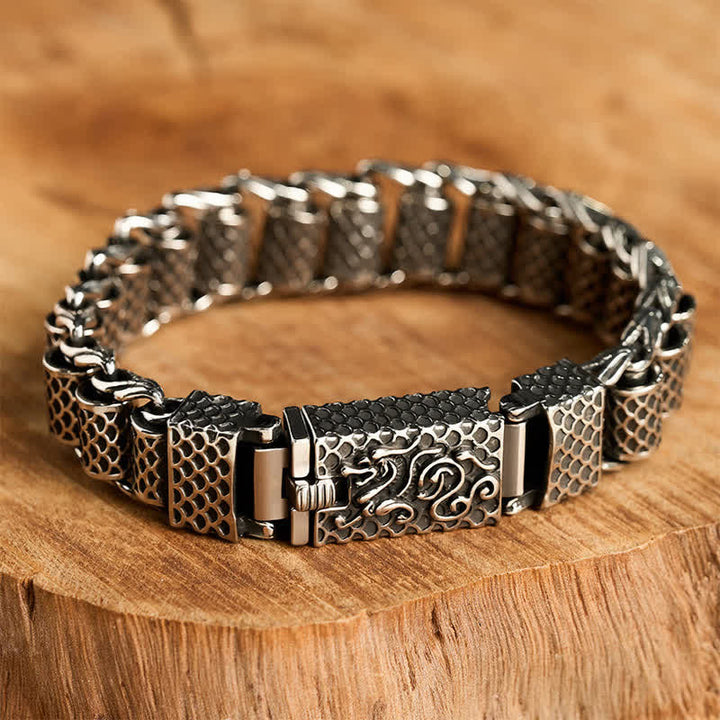 Buddha Stones Koperen drakenarmband met schakels, Armband van rijkdom. - image 2