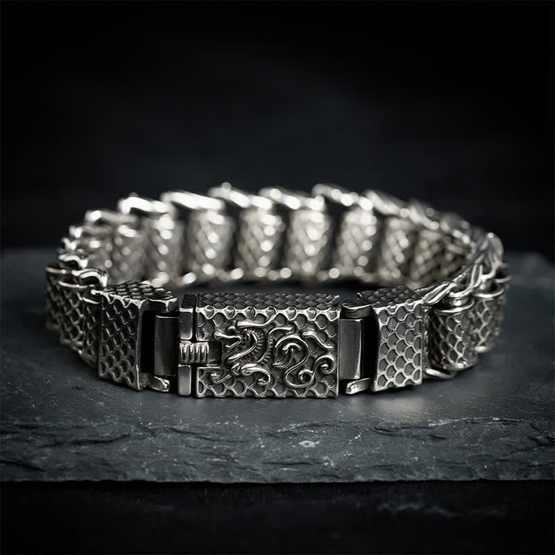 Buddha Stones Koperen drakenarmband met schakels, Armband van rijkdom. - image 8