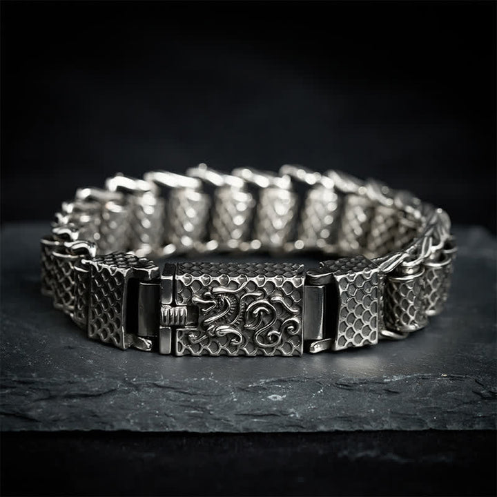 Buddha Stones Koperen drakenarmband met schakels, Armband van rijkdom. - image 8