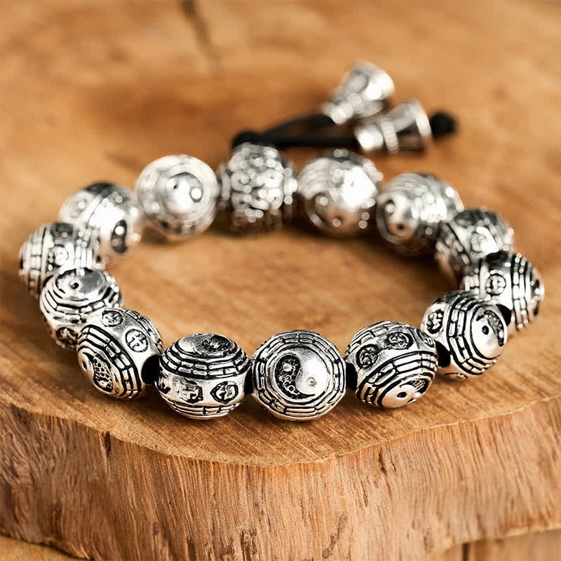 Buddha Stones Koperen Bagua Yin Yang Harmonie Ronde Armband - image 2