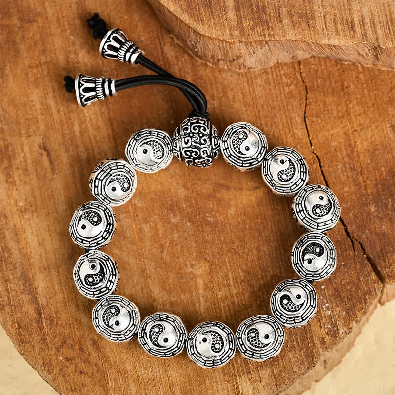 Buddha Stones Koperen Bagua Yin Yang Harmonie Ronde Armband - image 3