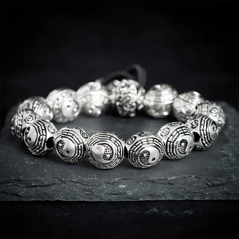 Buddha Stones Koperen Bagua Yin Yang Harmonie Ronde Armband - image 1