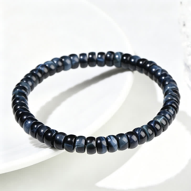 Buddha Stones Armband met blauwe tijgeroog kralen en positieve eigenschappen - image 2