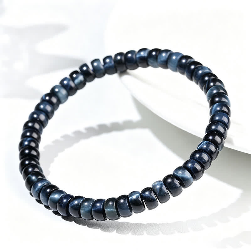 Buddha Stones Armband met blauwe tijgeroog kralen en positieve eigenschappen - image 3