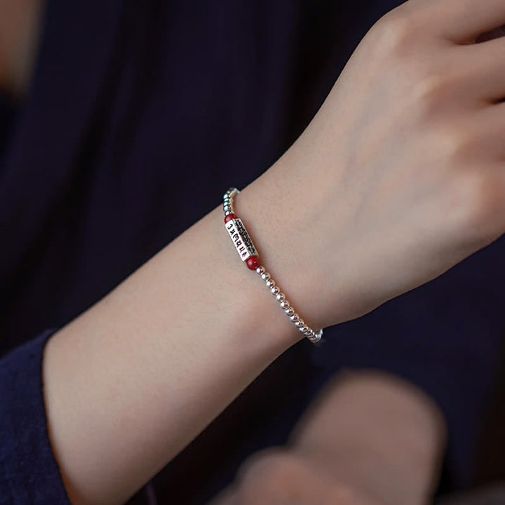Buddha Stones Cinnaber Om Mani Padme Hum wijsheid Enkelband Armband - image 4