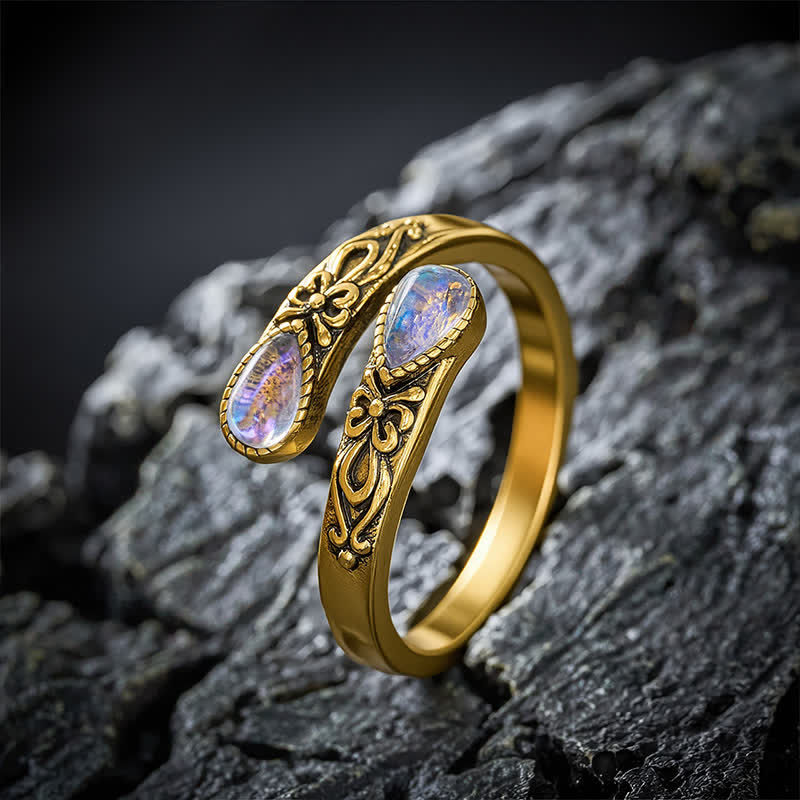 Buddha Stones Koperen Liuli Vlinder Vrijheid Open Ring - image 11