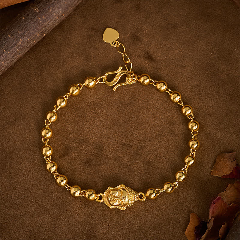 Buddha Stones Koperen Boeddha kralen Armband voor sereniteit - Boeddha (Compassie ♥ Sereniteit) - image 0