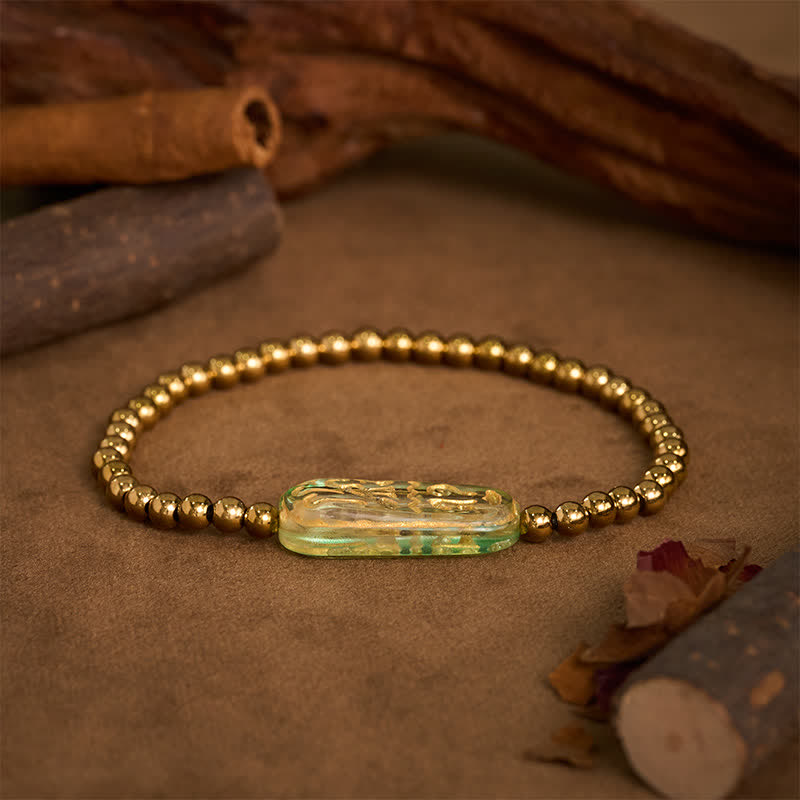 Buddha Stones Titanium stalen Liuli Om Mani Padme Hum Armband - image 14
