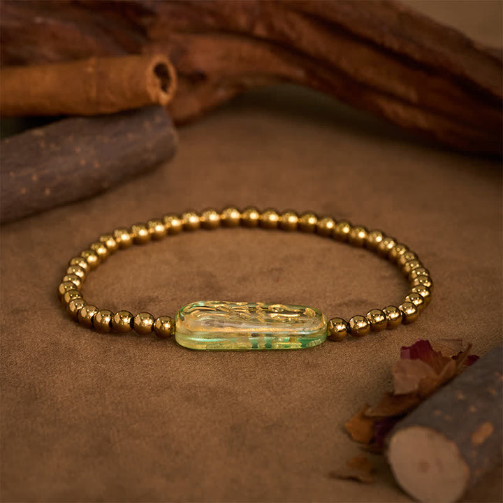 Buddha Stones Titanium stalen Liuli Om Mani Padme Hum Armband - image 14