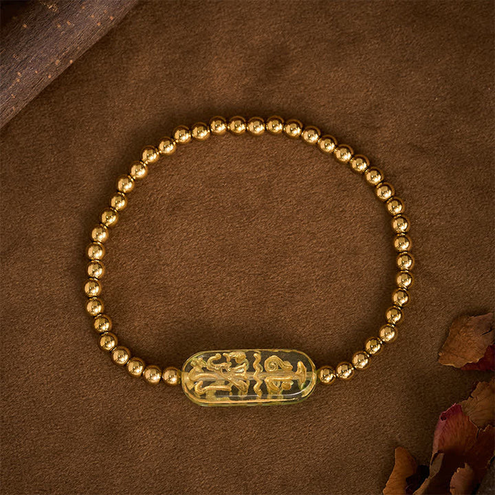 Buddha Stones Titanium stalen Liuli Om Mani Padme Hum Armband - image 15