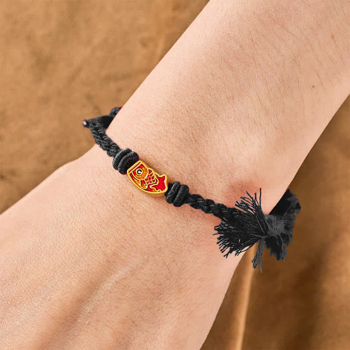 Buddha Stones Gelukbrengende rode Armband met koi-vis - image 16