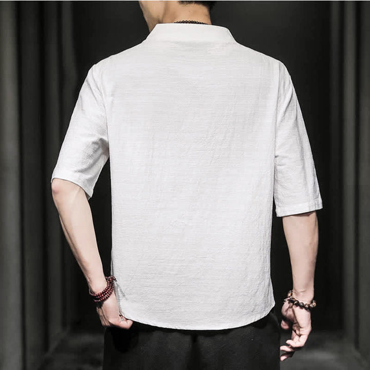 Buddha Stones Casual zomerhemd met halflange Mouwlengte , Overhemden met Korte mouw - image 2