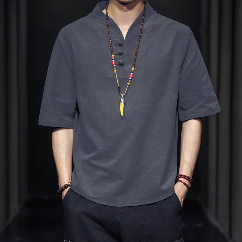 Buddha Stones Casual zomerhemd met halflange Mouwlengte , Overhemden met Korte mouw - image 17