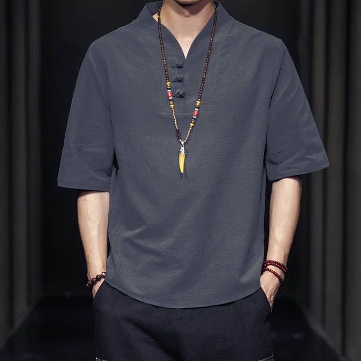 Buddha Stones Casual zomerhemd met halflange Mouwlengte , Overhemden met Korte mouw - image 17