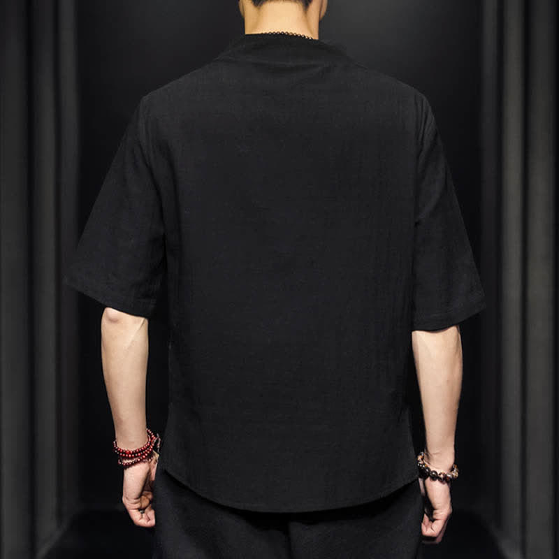 Buddha Stones Casual zomerhemd met halflange Mouwlengte , Overhemden met Korte mouw - image 10