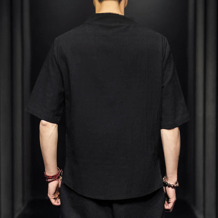 Buddha Stones Casual zomerhemd met halflange Mouwlengte , Overhemden met Korte mouw - image 10