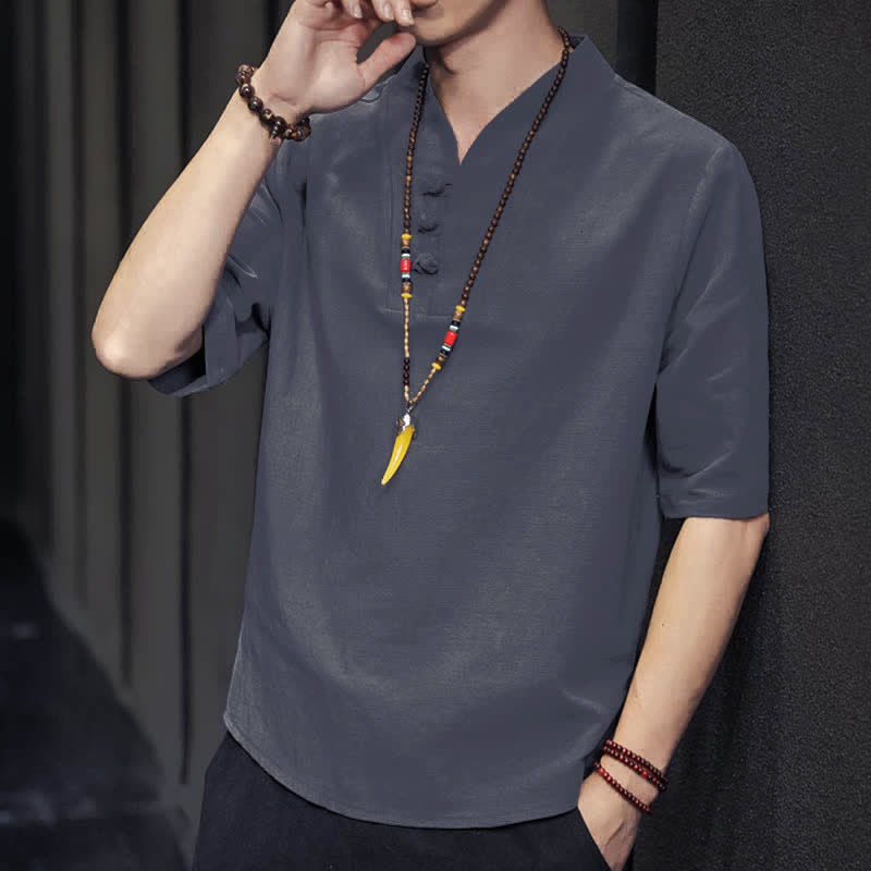 Buddha Stones Casual zomerhemd met halflange Mouwlengte , Overhemden met Korte mouw - image 23