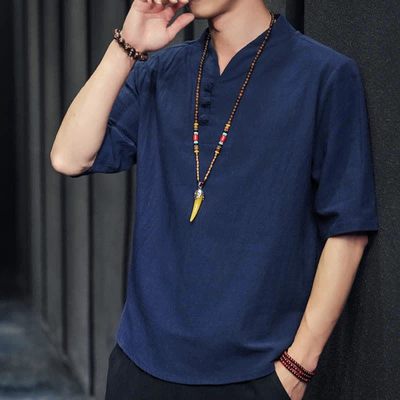 Buddha Stones Casual zomerhemd met halflange Mouwlengte , Overhemden met Korte mouw - image 30