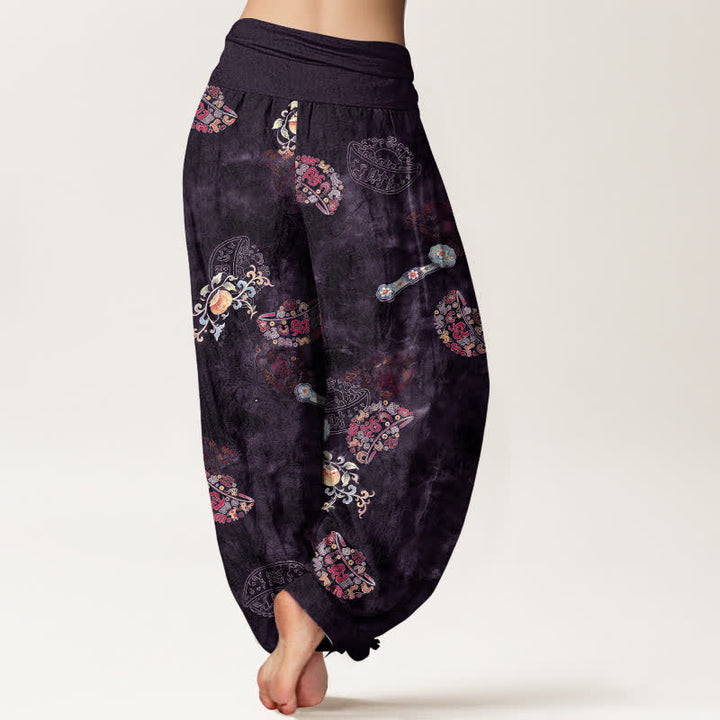 Buddha Stones Dames Waaier met elastische Taille en Boheemse bloemenprint van katoen en bohemian design - image 7
