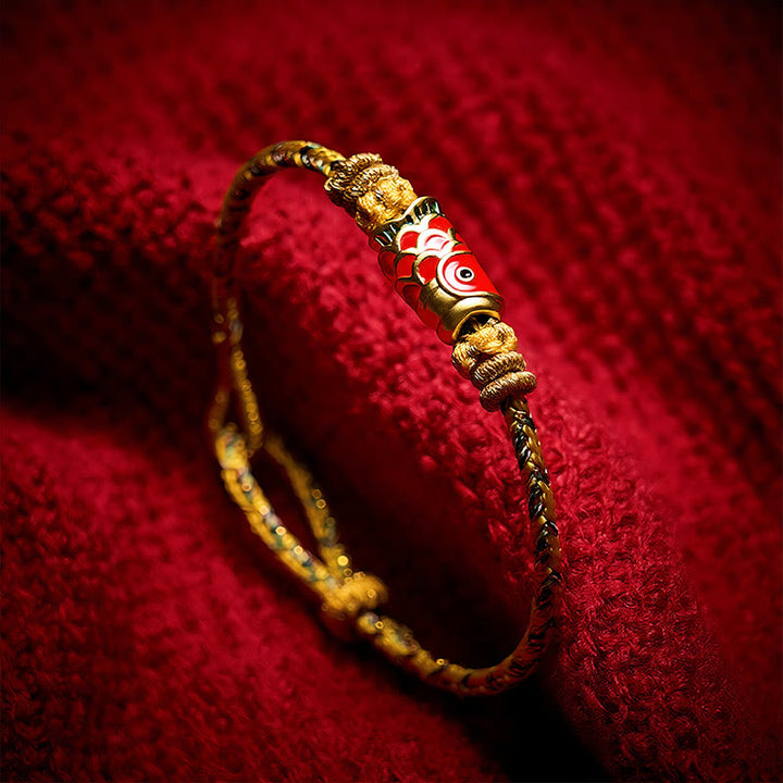 Buddha Stones Handgeweven Armband met koi-vismotief voor geluk - image 20