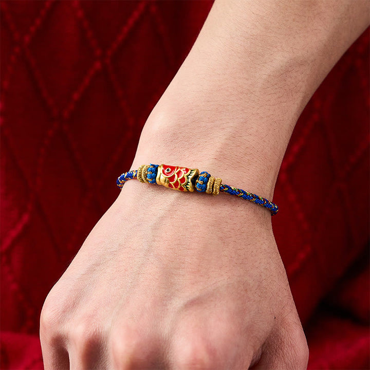 Buddha Stones Handgeweven Armband met koi-vismotief voor geluk - image 18