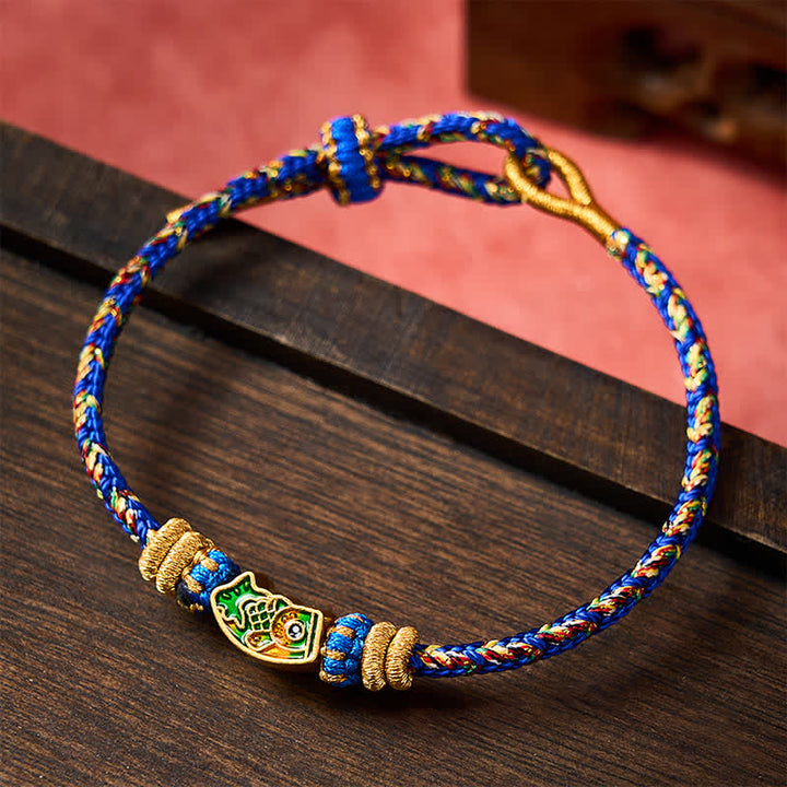 Buddha Stones Handgeweven armband van touw met koi-vismotief . - image 16