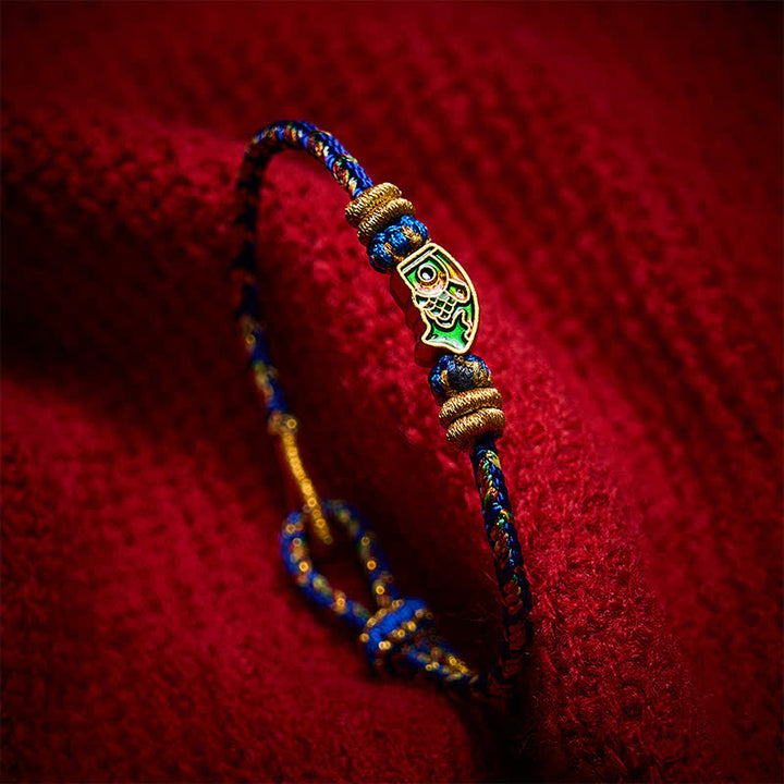 Buddha Stones Handgeweven armband van touw met koi-vismotief . - image 18