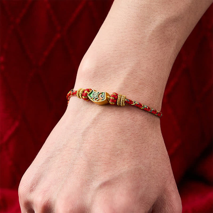 Buddha Stones Handgeweven armband van touw met koi-vismotief . - image 14