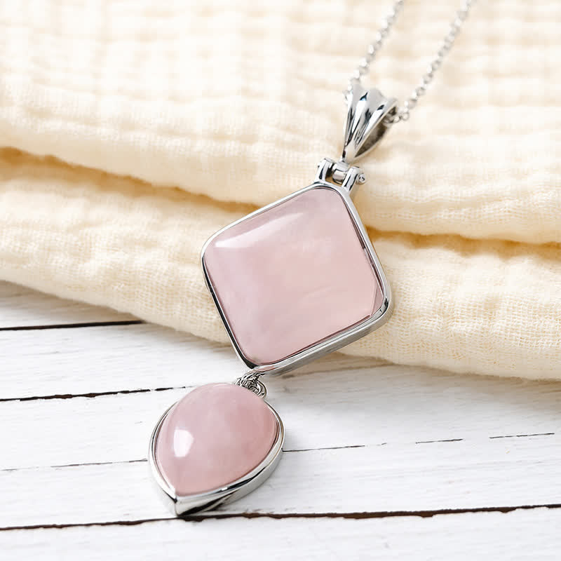 Buddha Stones Natuurstenen opaal dubbele hanger rustgevende Ketting - image 1
